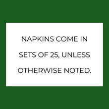 Load image into Gallery viewer, Thanksgiving Napkins Pumpkin Green Bow Monogram Green Pumpkin Baby Shower Thanksgiving Table Decor Personalized Cocktail Napkins, Set of 25