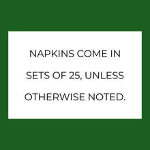 Load image into Gallery viewer, Adventure Begins Greatest Adventure Baby Shower Mountain Mint Personalized Cocktail, Luncheon or Dinner Napkins Set of 25