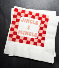 Load image into Gallery viewer, Tini Bit Merry Holiday Martini Christmas Party Jingle & Mingle Friendsmas Holiday Party Cocktail Luncheon or Dinner Napkins Set of 25