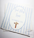 Baptism Napkins Christening Napkins God Bless Dedication Celebration Boy Baptism Personalized Cocktail, Luncheon or Dinner Napkins Set of 25