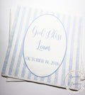 Baptism Napkins Christening Napkins God Bless Dedication Celebration Boy Baptism Personalized Cocktail, Luncheon or Dinner Napkins Set of 25