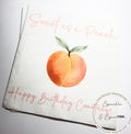 Peach Birthday Napkins Sweet as a Peach First Birthday Spring Summer Shower Personalized Cocktail, Luncheon or Dinner Napkins Set of 25