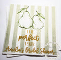 The Perfect Pair Bridal Shower Pear Bridal Shower Perfect Pear Couples Shower Personalized Cocktail, Luncheon or Dinner Napkins Set of 25
