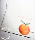 Sweet as a Peach Napkins Peach Birthday Party Sweet as a Peach Baby Shower  Cocktail, Luncheon or Dinner Napkins Set of 25