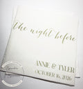The Night Before Rehearsal Dinner Personalized Wedding Napkins Spring Summer Rehearsal Personalized Cocktail or Luncheon Napkins, Set of 25