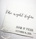 The Night Before Rehearsal Dinner Personalized Wedding Napkins Spring Summer Rehearsal Personalized Cocktail or Luncheon Napkins, Set of 25