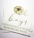 Oh Boy Pumpkin Napkins Fall Baby Shower Napkins Boy Neutral Sage Green Pumpkin Baby Shower Fall Baby Shower Personalized Napkins, Set of 25