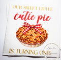 Sweet Little Cutie Pie 1st Birthday Napkins Pumpkin Pie First Birthday Fall First Bday Party Autumn Pumpkin Birthday Napkins, Set of 25