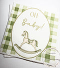 Rocking Horse Baby Shower Neutral Green Baby Shower Vintage Baby Shower Green Cocktail, Luncheon or Dinner Napkins Set of 25