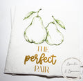 The Perfect Pair Bridal Shower Pear Bridal Shower Pear Couples Shower Perfect Pear  Spring Cocktail, Luncheon or Dinner Napkins Set of 25