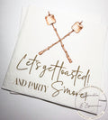 Let’s Get Toasted Smores Bar Roast a Marshmallow Party Smore Birthday Wedding Smores Cocktail, Luncheon or Dinner Napkins Set of 25