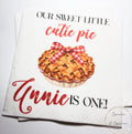 Sweet Little Cutie Pie 1st Birthday Napkins Pumpkin Pie First Birthday Fall First Bday Party Autumn Pumpkin Personalized Napkins, Set of 25
