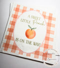Sweet Little Peach on the Way Peach Baby Shower Napkins Peach Baby Shower Napkins Cocktail, Luncheon or Dinner Napkins Set of 25