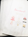 Nutcracker Merry Christmas Treat Bags Christmas Class Party Personalized Favor Bags, Set of 10