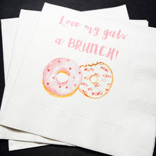 Load image into Gallery viewer, Galentines Day Brunch Love My Gals a Brunch Girlfriends Valentines Day Party Singles Party Cocktail or Luncheon Napkins, Set of 25
