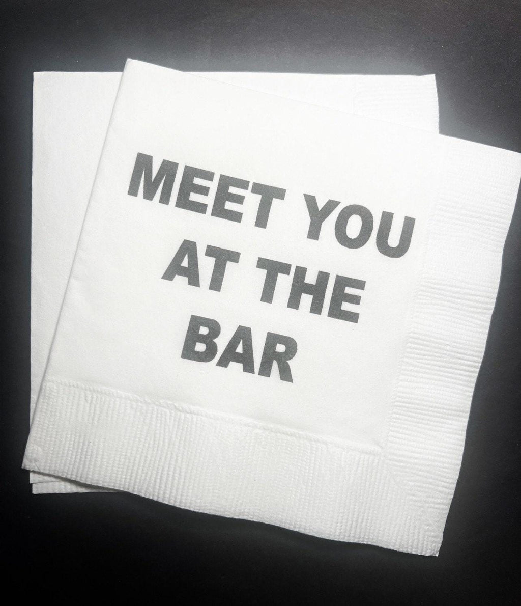 Meet You at the Bar You've Been Served Law School Graduation Lawyer Attorney Graduation Cocktail, Luncheon or Dinner Napkins Set of 25