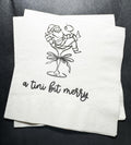 Tini Bit Merry Santa Martini Christmas Party Jingle & Mingle Friendsmas Holiday Cocktail Party Cocktail Luncheon or Dinner Napkins Set of 25