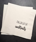 Fa la la la Cocktails Tini Bit Merry Holiday Martini Christmas Party Friendsmas Holiday Party Cocktail Luncheon or Dinner Napkins Set of 25