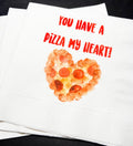 Pizza My Heart Valentine Pizza Valentines Day Party Singles Party Galentines Cocktail or Luncheon Napkins, Set of 25