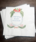 Nutcracker Baby Shower Winter December Baby Shower Merry Little Baby Shower Personalized Cocktail, Luncheon or Dinner Napkins Set of 25