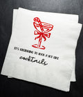 Tini Bit Merry Holiday Martini Christmas Party Jingle & Mingle Friendsmas Holiday Party Cocktail Luncheon or Dinner Napkins Set of 25