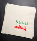 Fa la la la Cocktails Tini Bit Merry Holiday Martini Christmas Party Friendsmas Holiday Party Cocktail Luncheon or Dinner Napkins Set of 25