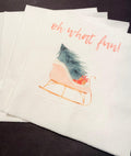 Oh What Fun First Birthday Party Baby Shower Winter Christmas December Cocktail, Luncheon or Dinner Napkins Set of 25