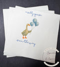 Goose Baby Shower Silly Goose is on the Way Blue Goose Baby Shower Silly Goose on the Loose Cocktail, Luncheon or Dinner Napkins Set of 25