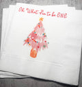 Oh What Fun First Birthday Party Baby Shower Winter Christmas December Cocktail, Luncheon or Dinner Napkins Set of 25