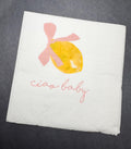 Ciao Baby Lemon Oh Baby Pink Bow Italian Baby Shower Lemon Baby Shower Summer Lemon Baby Cocktail, Luncheon or Dinner Napkins Set of 25