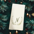Holiday Guest Towels Christmas Linen Feel Ultra Ply White Disposable Towel Christmas Dinner Napkin Personalized Paper Hand Towels, Set of 20