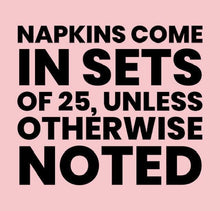 Load image into Gallery viewer, Baby It&#39;s Cold Outside Winter Christmas Baby Shower Pink Winter Baby Shower Personalized Cocktail, Luncheon or Dinner Napkins Set of 25
