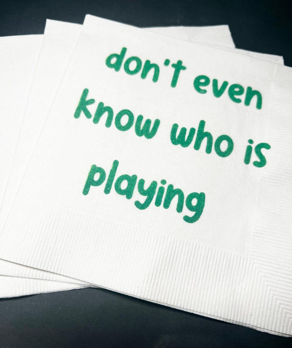 Football Party Funny Super Football Game Cocktail or Luncheon Napkins, Set of 25