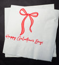 Red Bow Galentines Day Pink Red Bow Favorite Things Party Galentines Day Brunch Valentines Cocktail, Luncheon or Dinner Napkins, Set of 25
