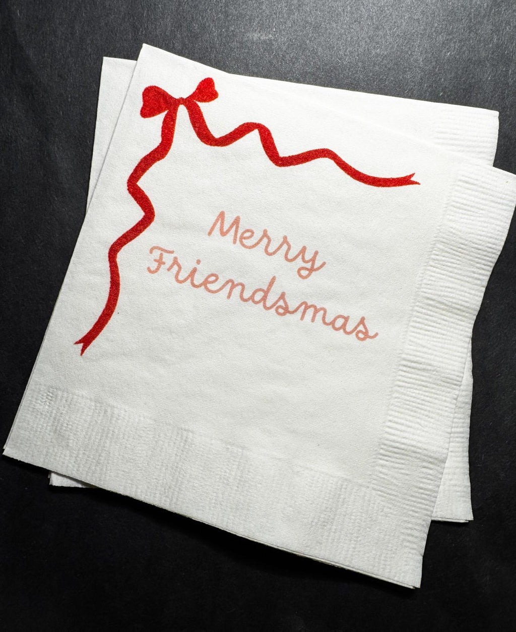 Tini Bit Merry Holiday Martini Christmas Party Jingle & Mingle Friendsmas Holiday Party Cocktail Luncheon or Dinner Napkins Set of 25