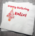 Winter Birthday December Christmas Birthday Party Winter Onederland Nutcracker Oh What Fun Personalized Cocktail Napkins, Set of 25