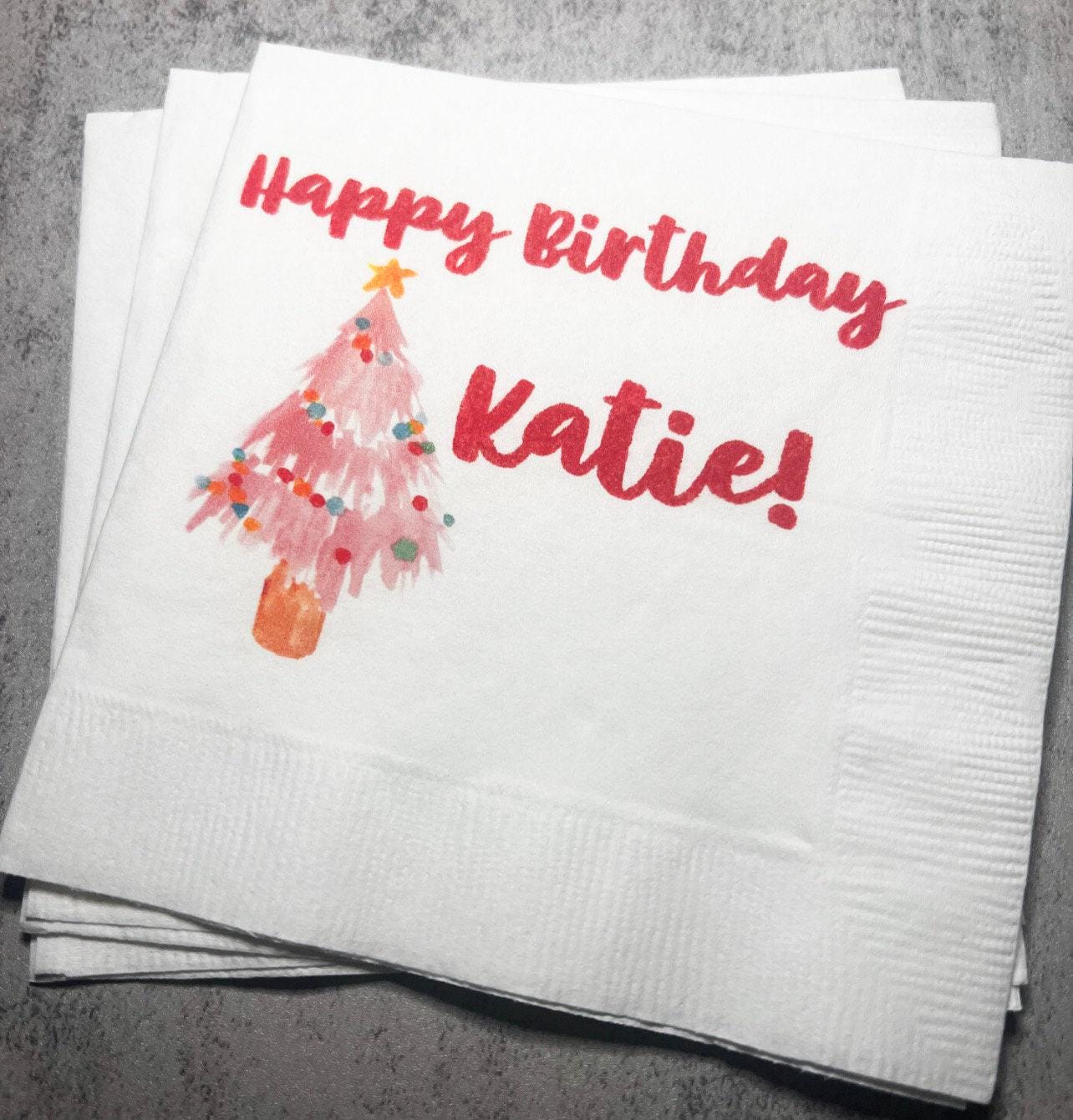 Winter Birthday December Christmas Birthday Party Winter Onederland Nutcracker Oh What Fun Personalized Cocktail Napkins, Set of 25