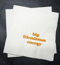 Friendsmas Christmas Party Very Merry Friendsmas It’s giving Friendsmas Funny Christmas Cocktail, Luncheon or Dinner Napkins Set of 25