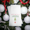 Christmas Guest Towels Linen Feel Ultra Ply White Disposable Towel Dinner Napkin Holiday Christmas Paper Hand Towels, Set of 20