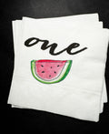 Watermelon 1st Birthday One in a Melon Summer Birthday Party Girl Melon Party Cocktail, Luncheon or Dinner Napkins Set of 25