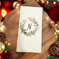 Holiday Guest Towels Christmas Linen Feel Ultra Ply White Disposable Towel Christmas Dinner Napkin Personalized Paper Hand Towels, Set of 20
