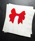 Red Bow Christmas Birthday Christmas Pink Red December Birthday Red Bow Baby Shower Cocktail, Luncheon or Dinner Napkins Set of 25