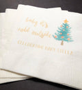 Baby Its Cold Outside Christmas Baby Shower  Winter December Baby Shower Personalized Cocktail, Luncheon or Dinner Napkins Set of 25