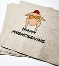 Friendsgiving Thanksgiving Kraft Cocktail or Dinner Napkins, Set of 25