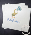 Goose Baby Shower Silly Goose is on the Way Blue Goose Baby Shower Silly Goose on the Loose Cocktail, Luncheon or Dinner Napkins Set of 25