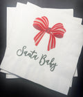 Santa Baby Christmas Baby Shower Santa Baby Gender Reveal Christmas Reveal December Gender Reveal Cocktail or Luncheon Napkins, Set of 25