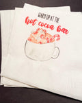 Hot Cocoa Bar Winter Birthday Party Winter Baby Shower Baby it’s Cold Outside Cocktail, Luncheon or Dinner Napkins Set of 25