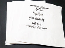 Load image into Gallery viewer, Thanksgiving Gather Together Cocktail or Luncheon Napkins, Set of 25
