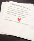 Galentines Day Girlfriends Valentines Day Party Singles Galentine Definition Cocktail or Luncheon Napkins, Set of 25