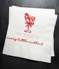 Tini Bit Merry Little Cocktail Holiday Martini Christmas Party Jingle & Mingle Friendsmas Cocktail Luncheon or Dinner Napkins Set of 25